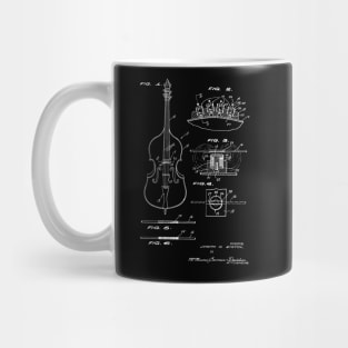 Electromagnetic Pickup for Violin and Guitar Vintage Patent Hand Drawing Mug